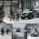 Despliegue militar en caminos de la Sierra de Chihuahua por nevada